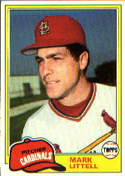 1981 Topps Baseball Cards      255     Mark Littell